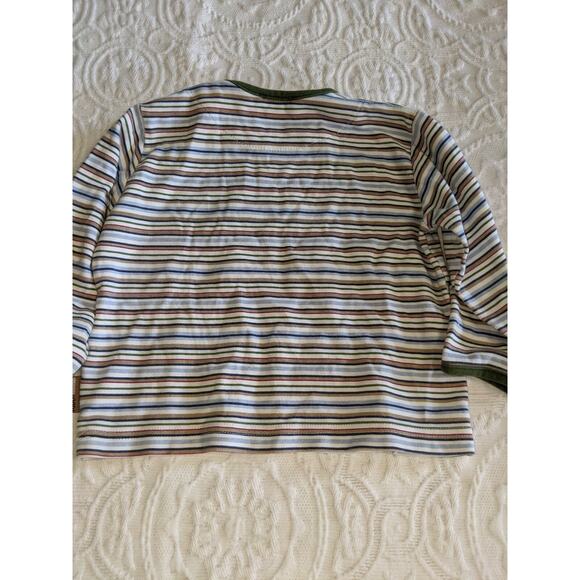 Rabbit Moon boys sz. 18/24 mo. striped long sleeved tee. Cute, soft - Picture 2 of 7